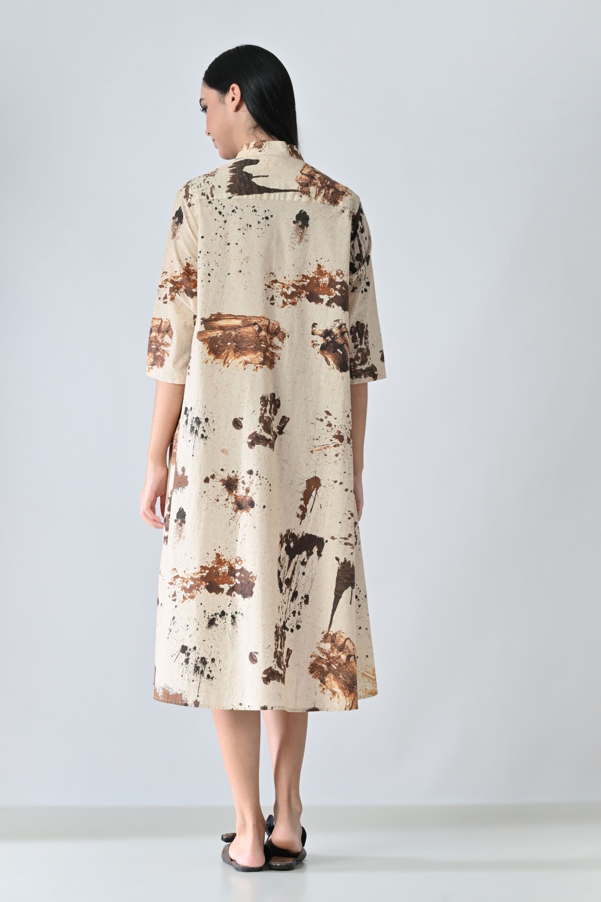 Sandstone Beige Printed Dress