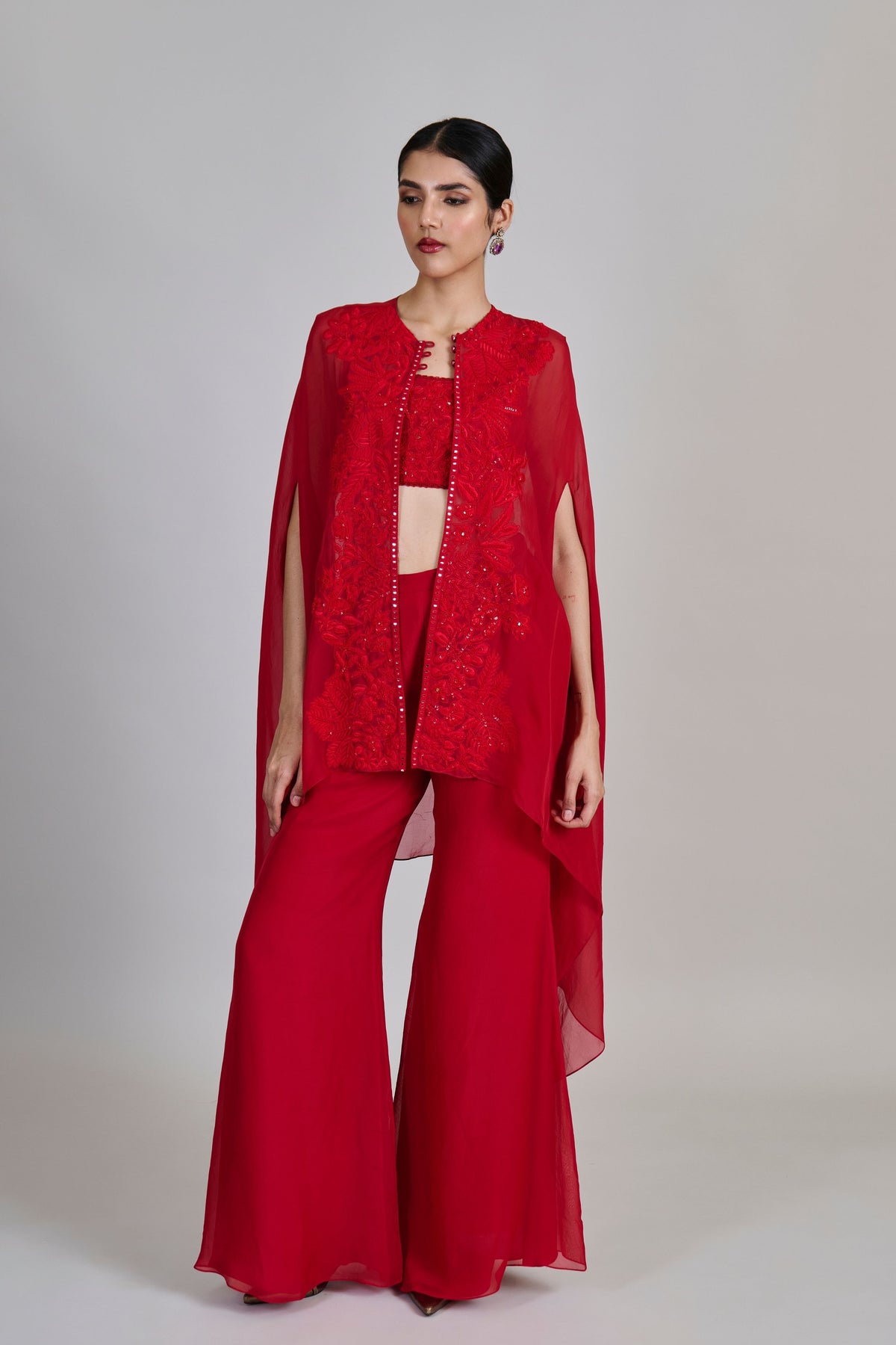 Aurea Red Cape Set