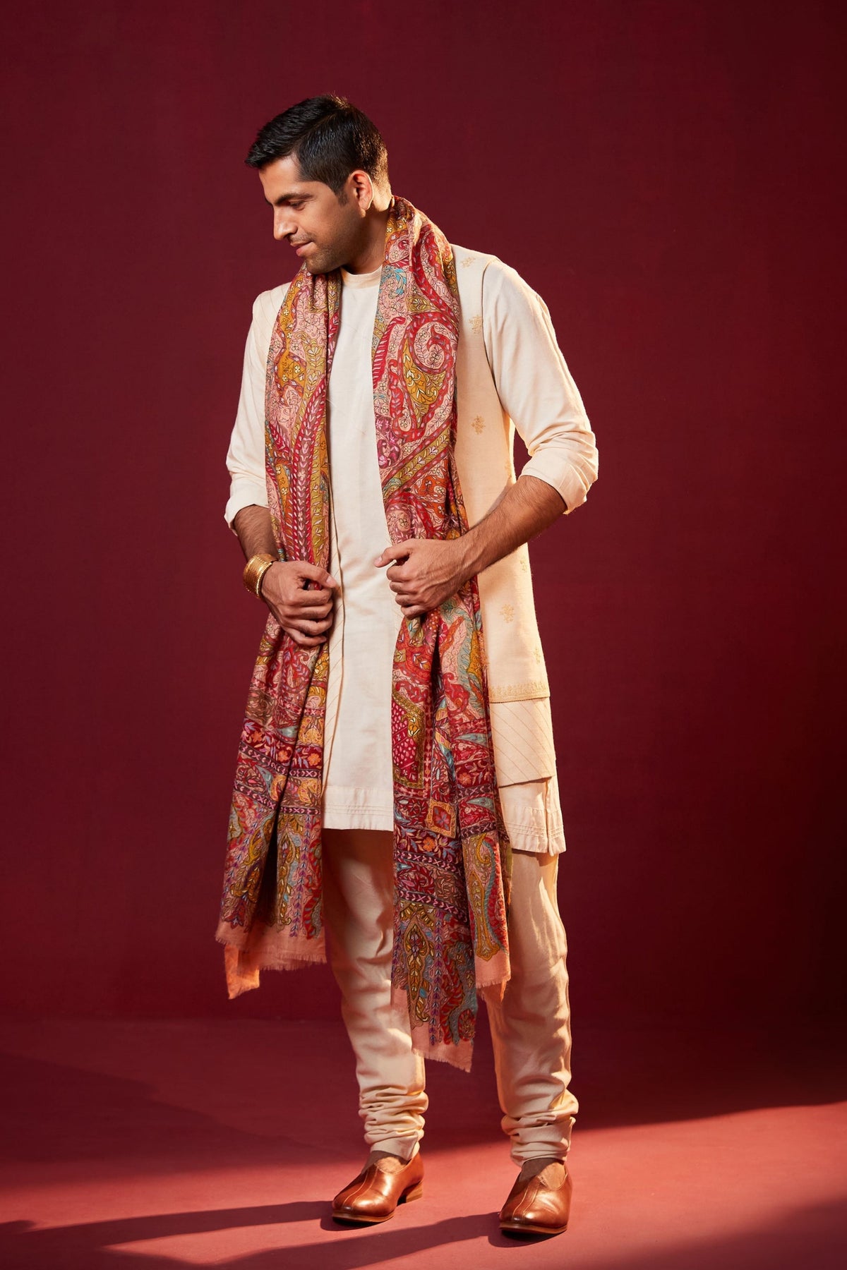 Dushala Men&#39;s Double Sized Shawl