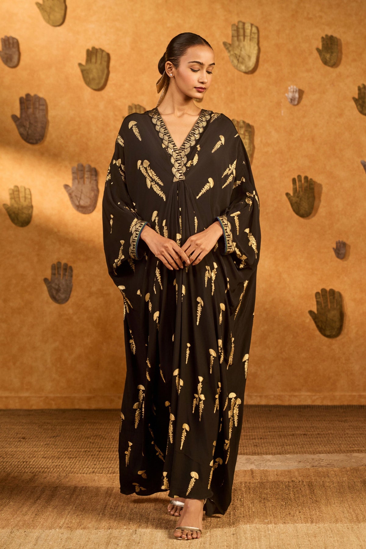 Black Cherry Vine Kaftan