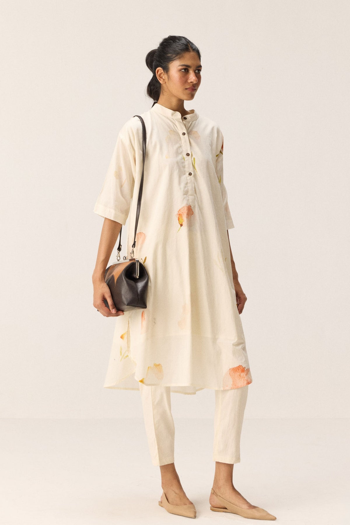 French Hydrangeas Kurta Set
