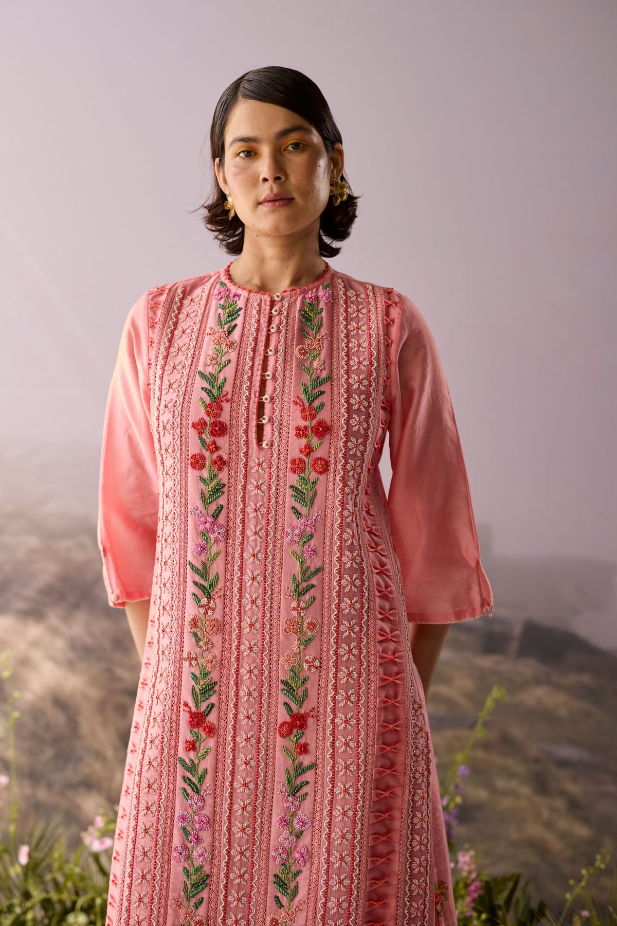 Rose Floral Kurta
