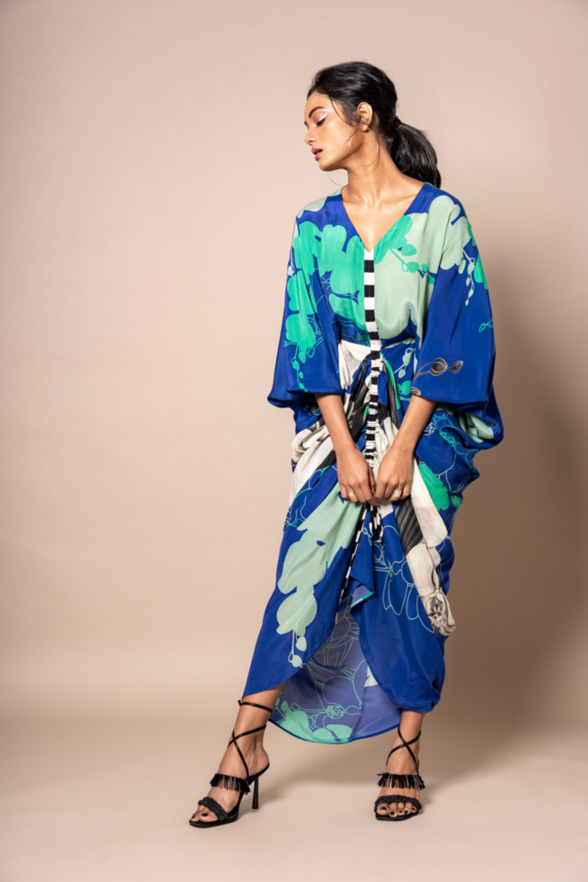 Cobalt Print Kite Dress