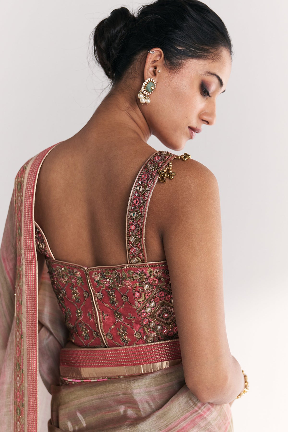 Phoolbagh Pink Saree