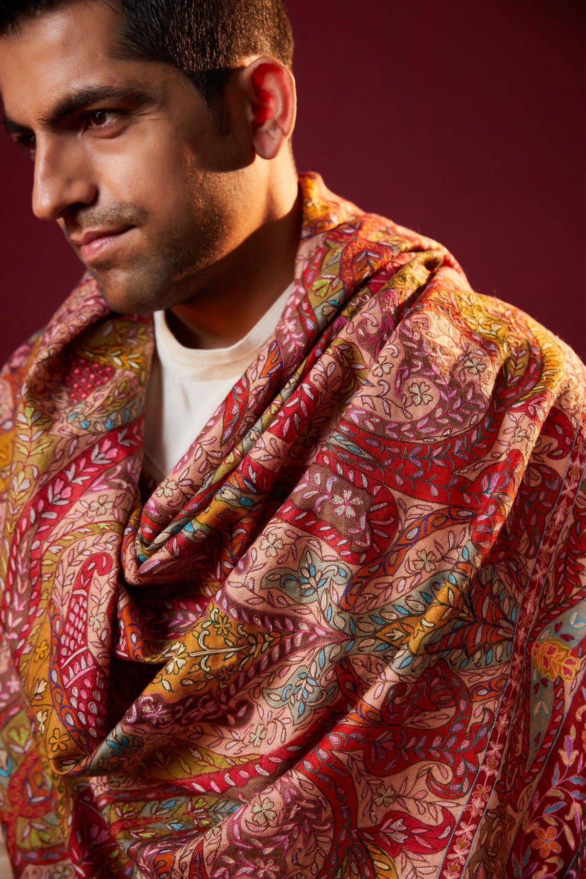 Dushala Men&#39;s Double Sized Shawl