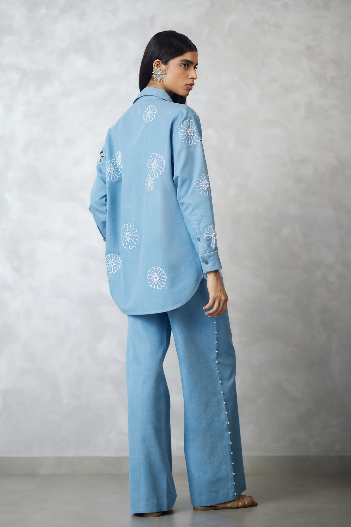 Light Blue Sleeve Co-ord Set