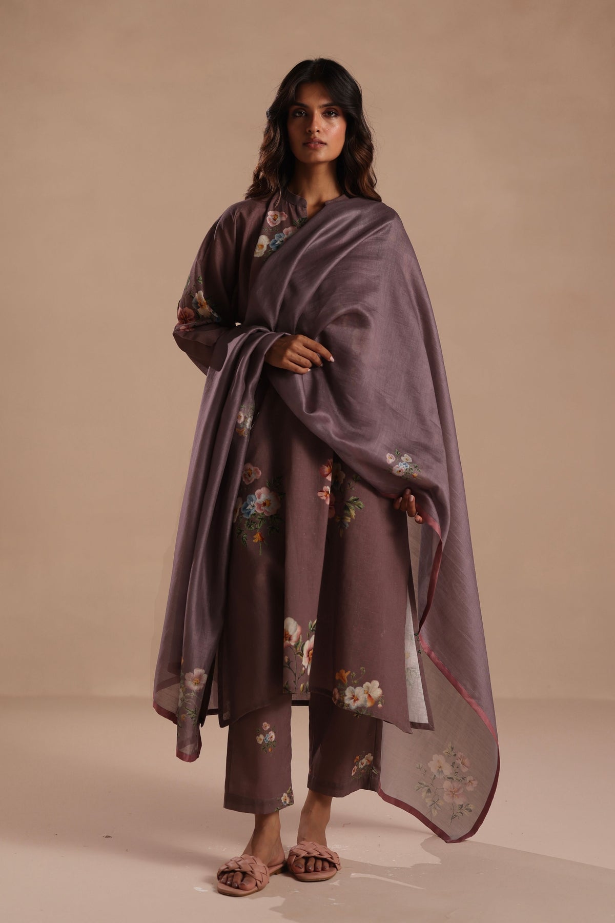 Qala Plum Kurta Set