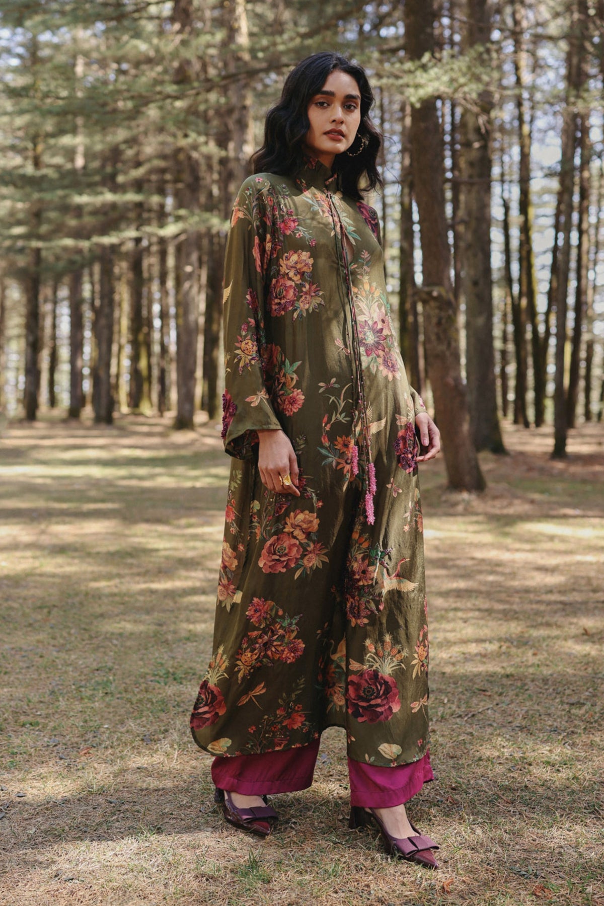 Berry Vine Kurta Set