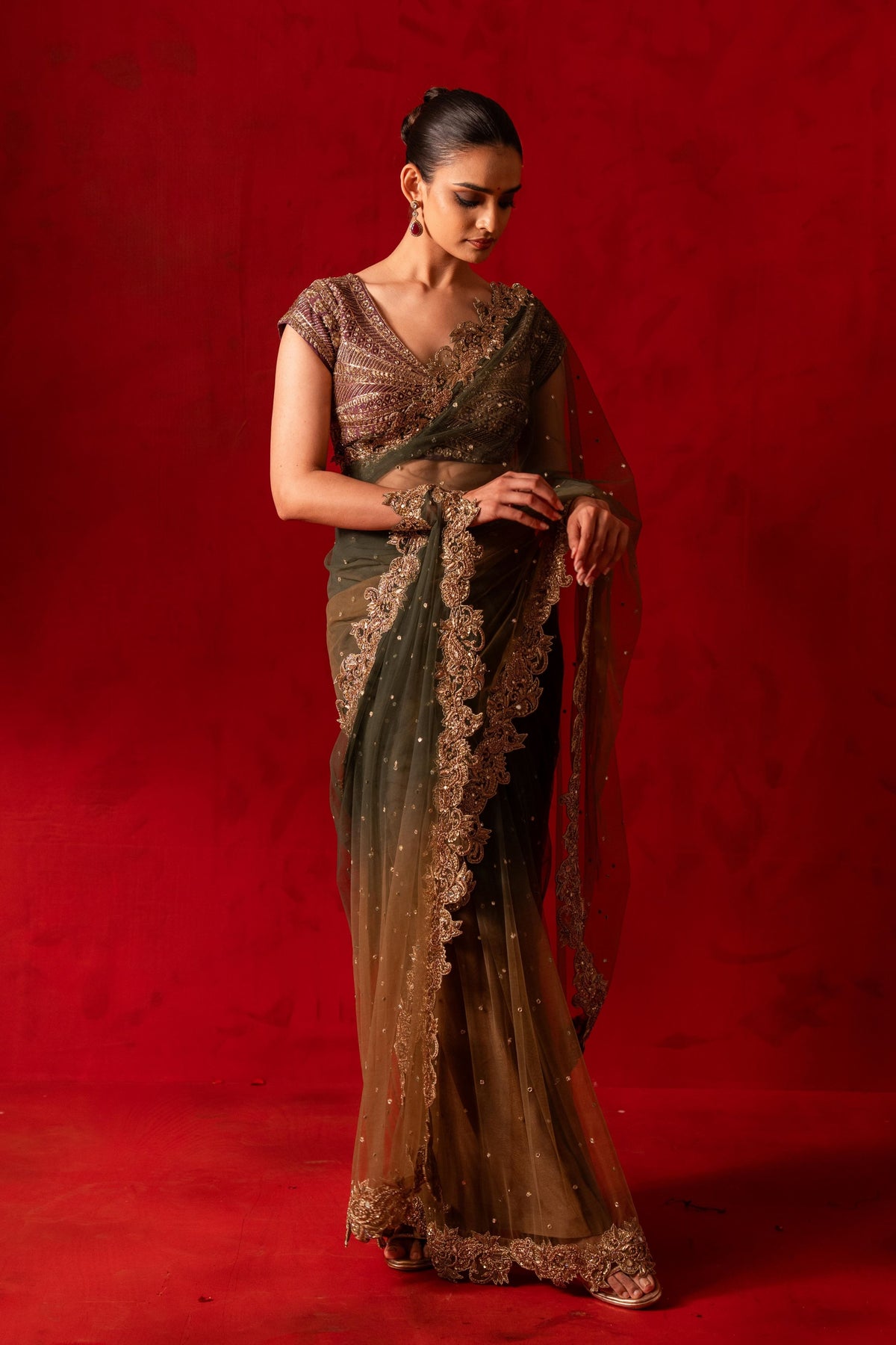 Shobhana Pre-draped Saree Set