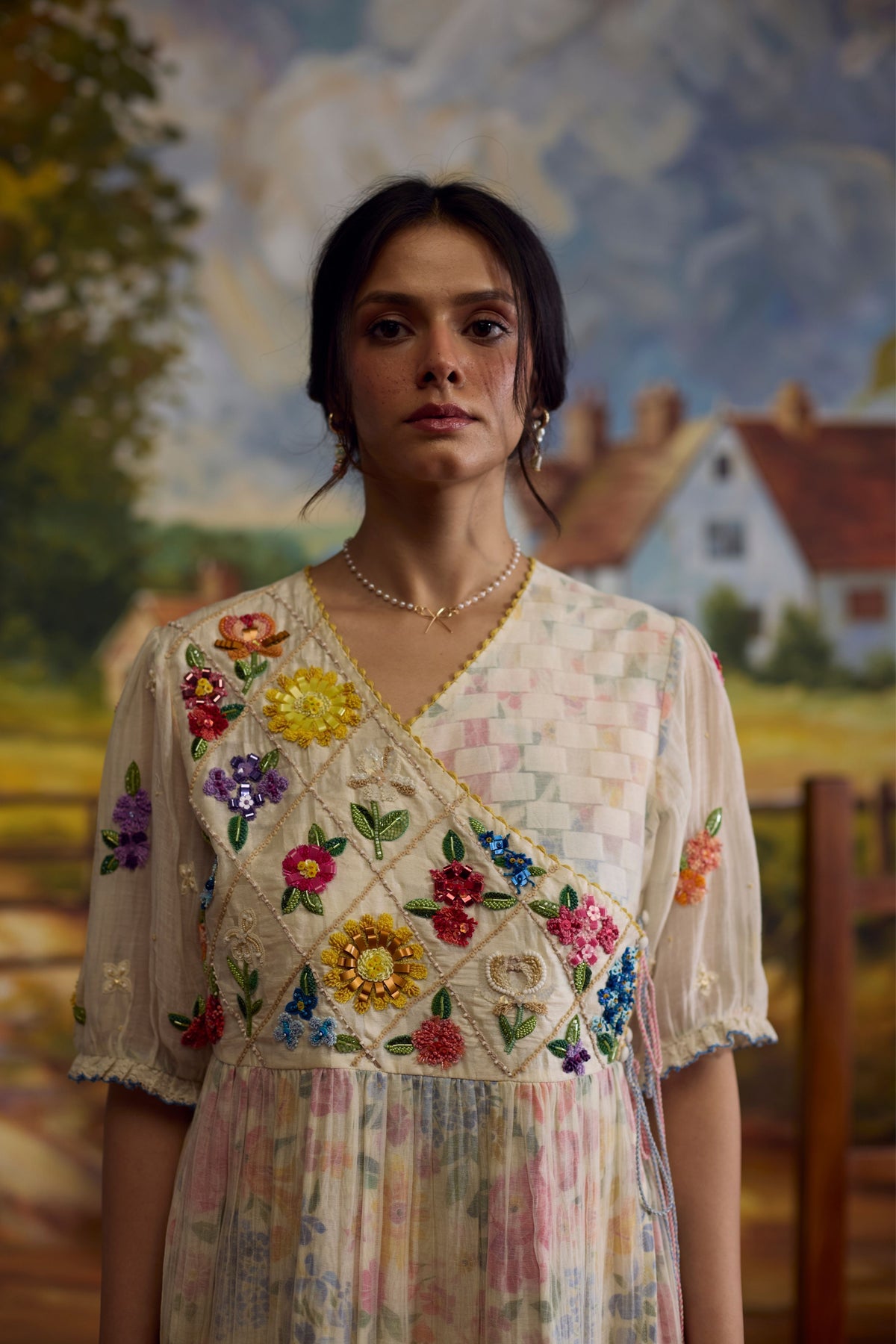 Lumina Floral Embroidered Dress