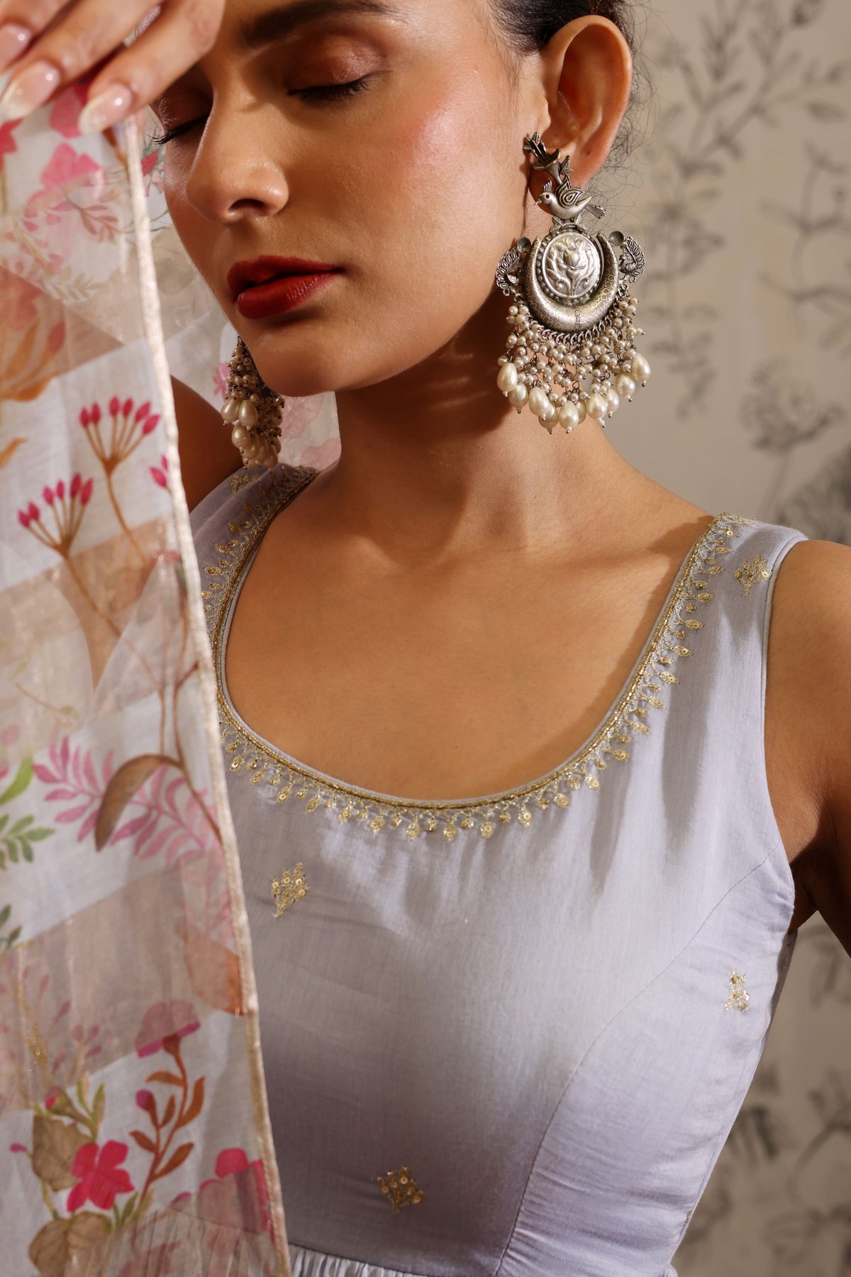 Aparajita Blue Anarkali Set