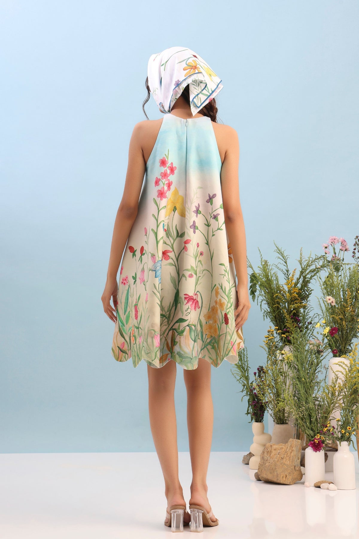 Floral Short Printed Dress