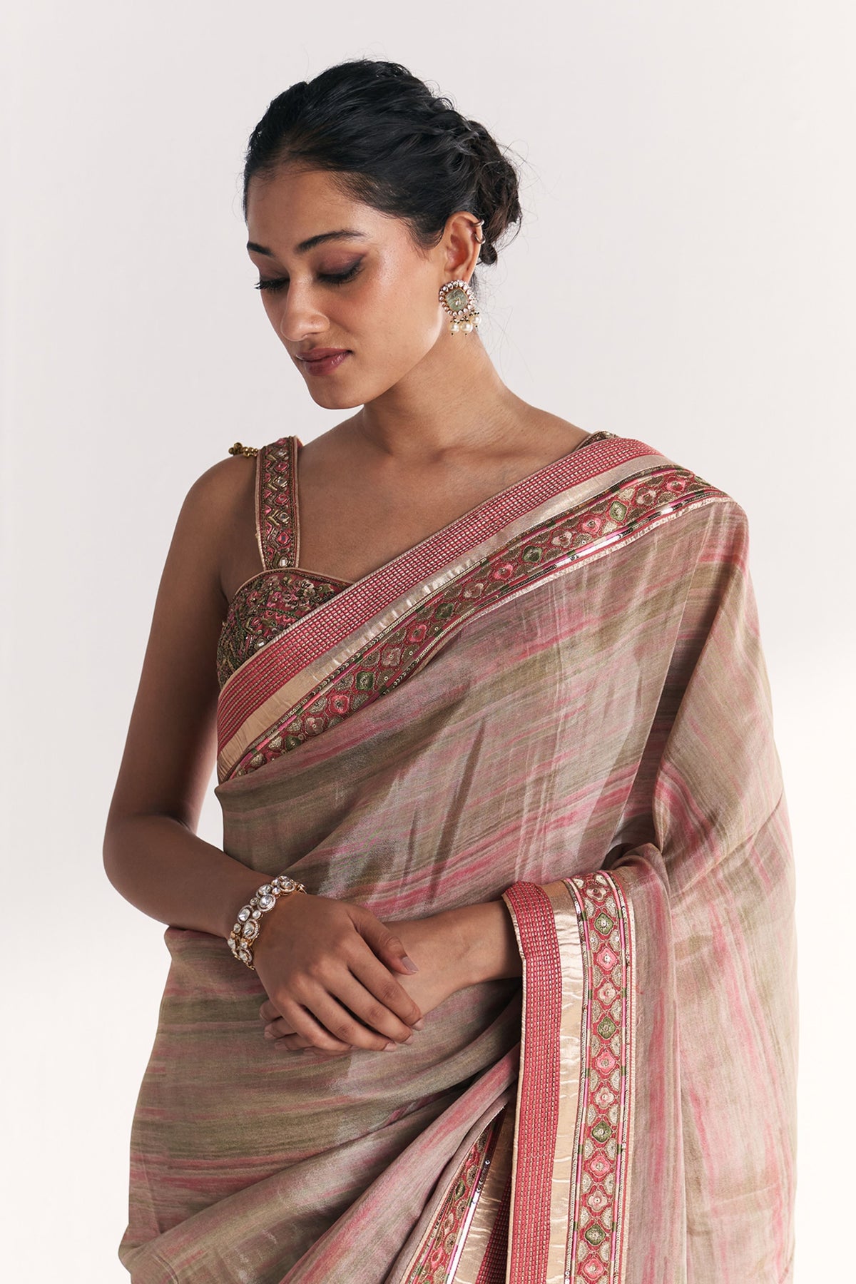Phoolbagh Pink Saree
