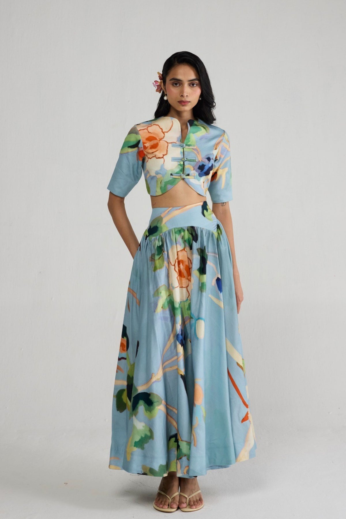 Asagao Skirt Set