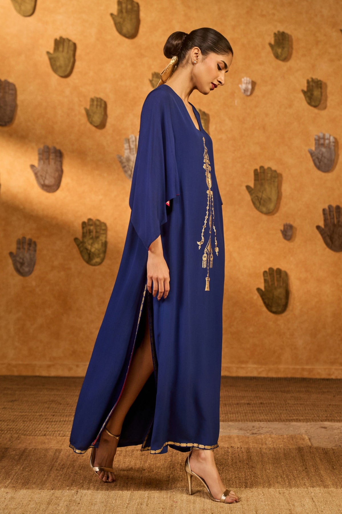Sapphire Tribal Kaftan