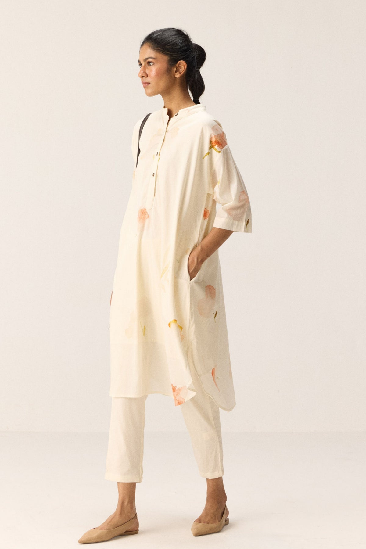 French Hydrangeas Kurta Set