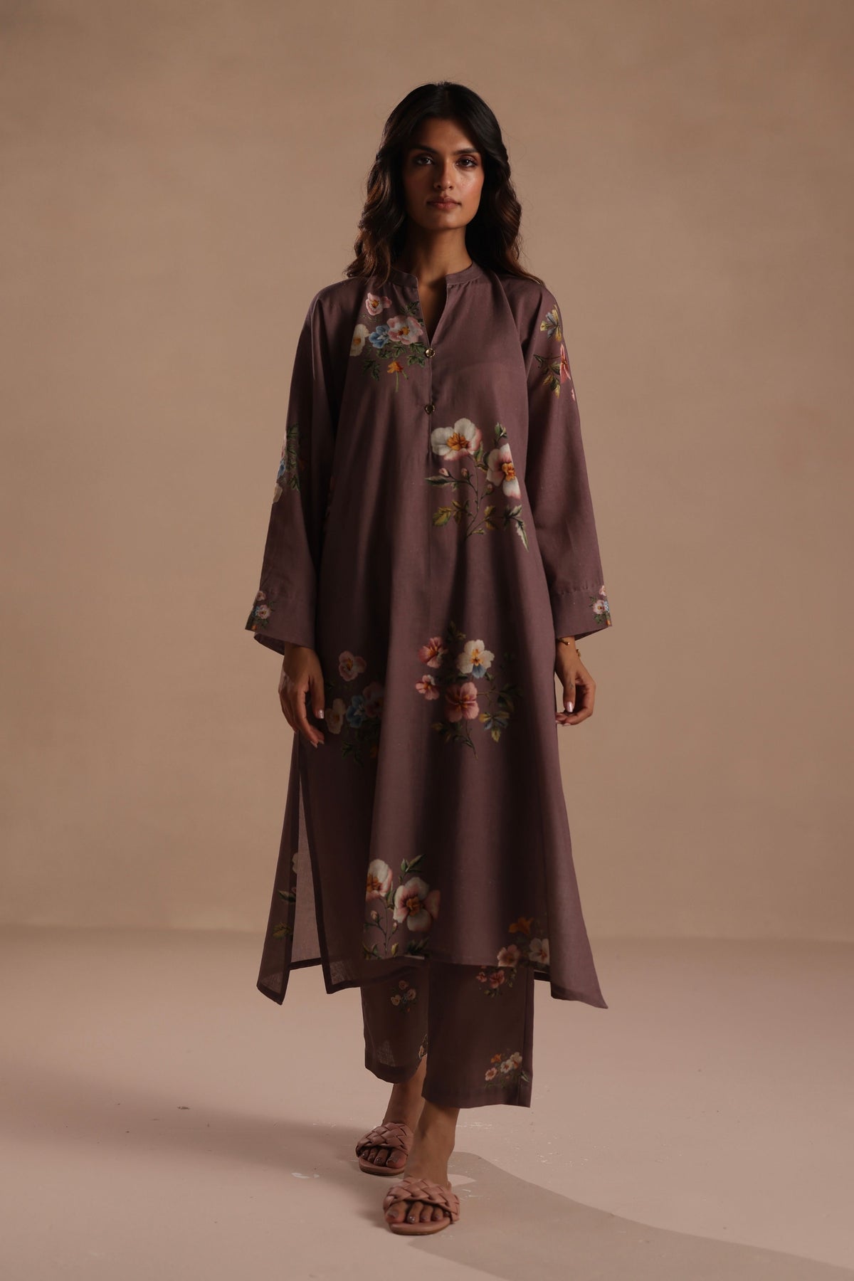 Qala Plum Kurta Set