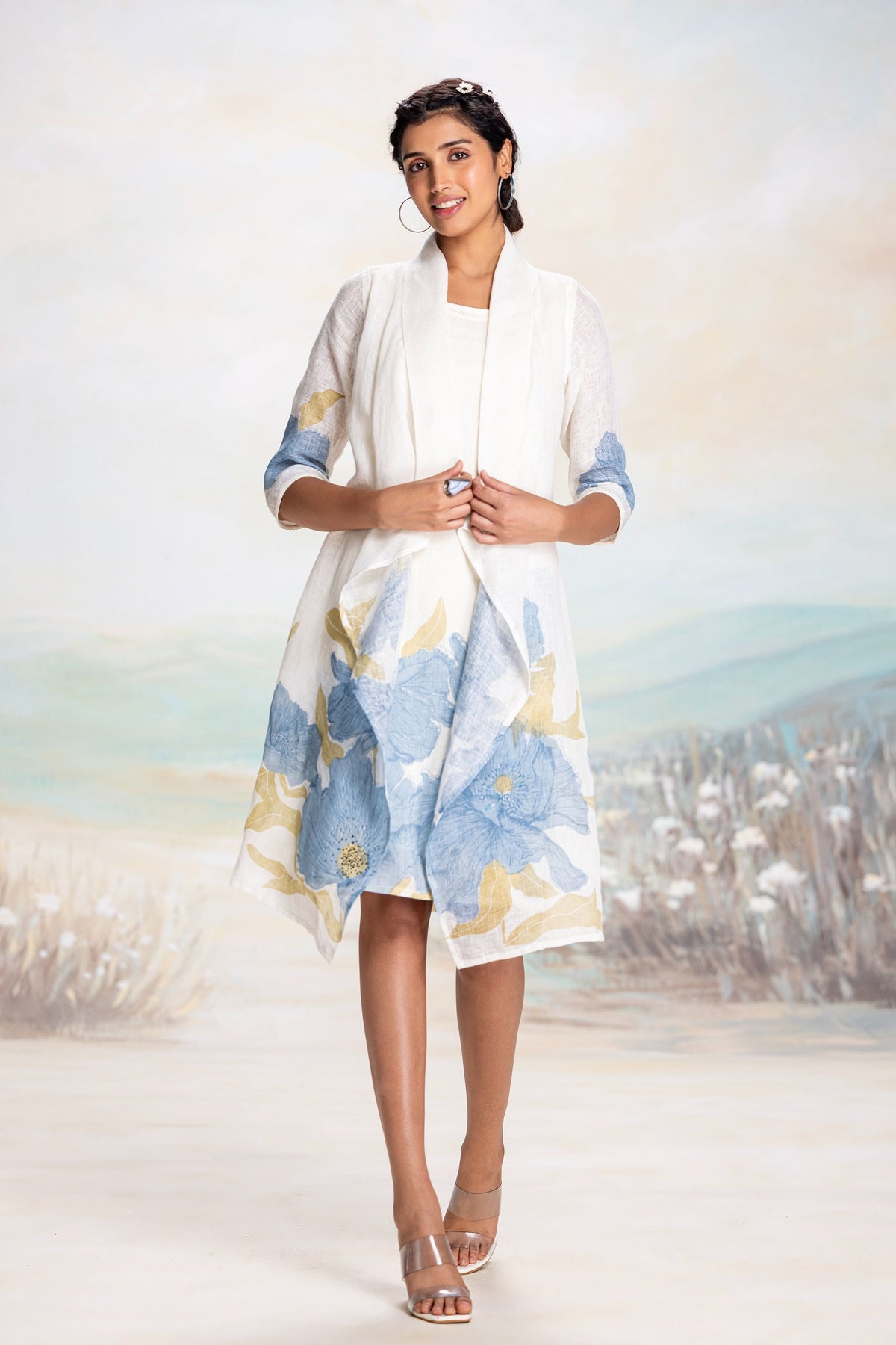 Bubble Flower Zoro Blue Dress