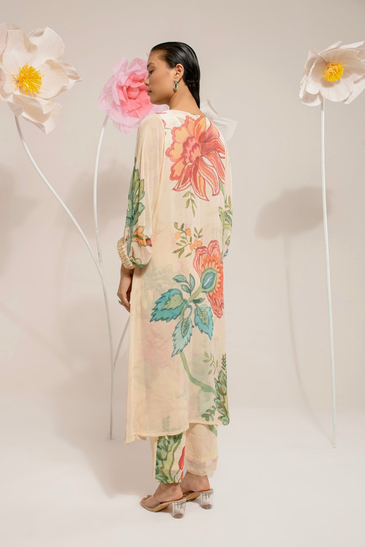 Cream Kurta Set
