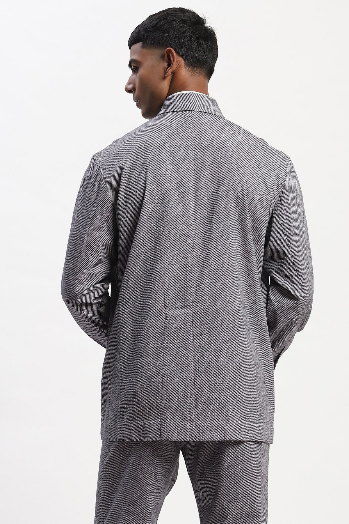 Diagonal Print Jacket