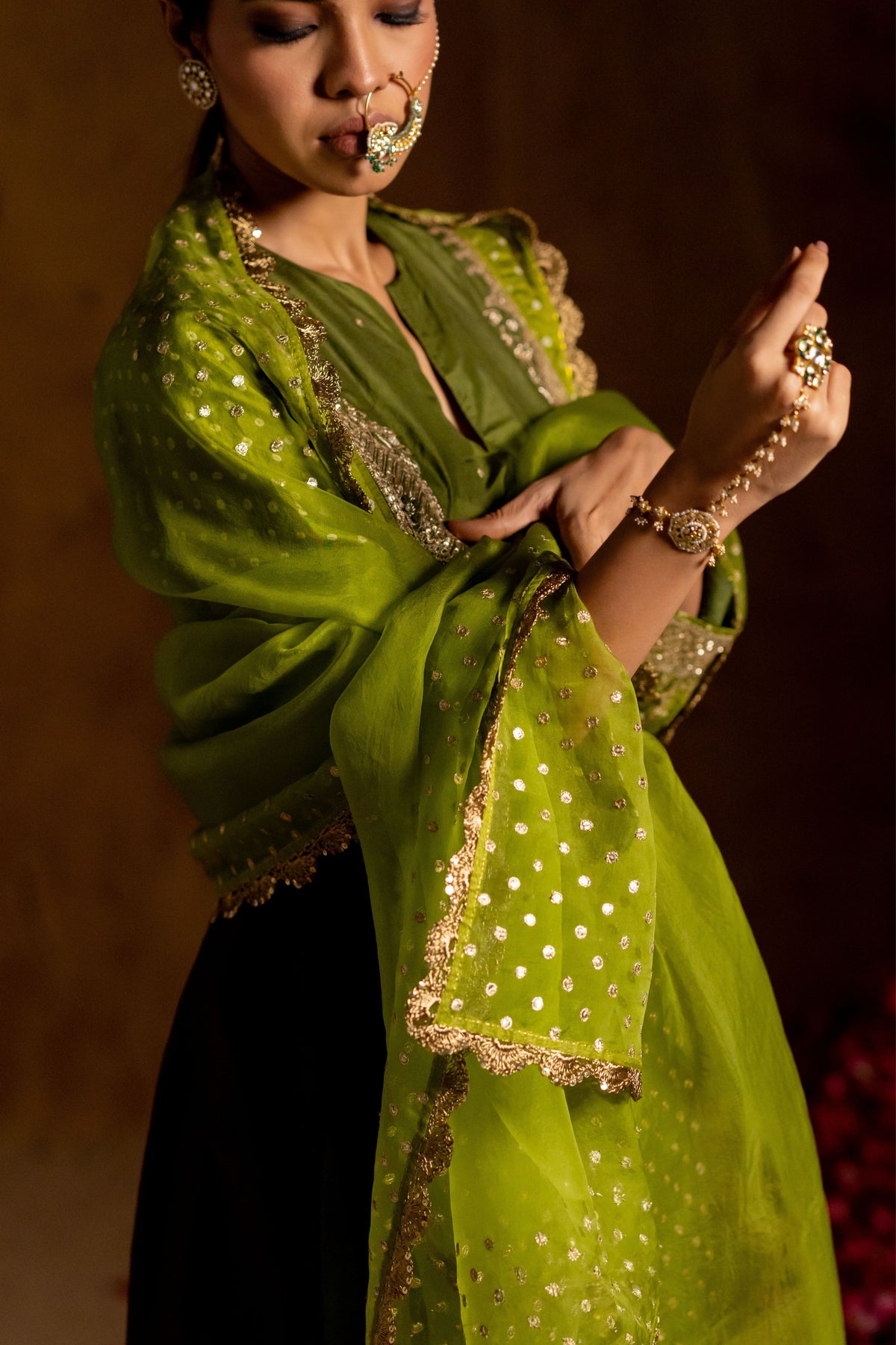 Lime Dupatta