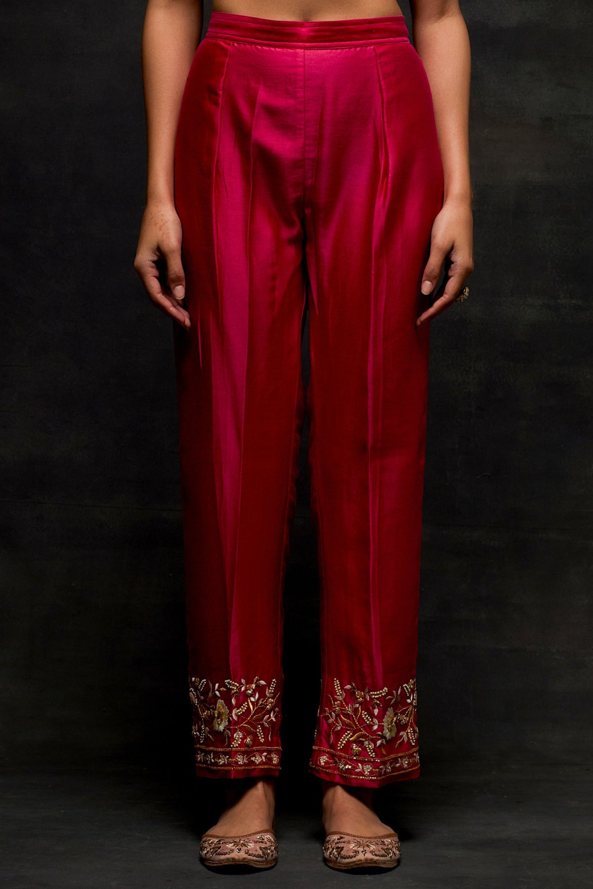 Pink Yoke Kurta Set