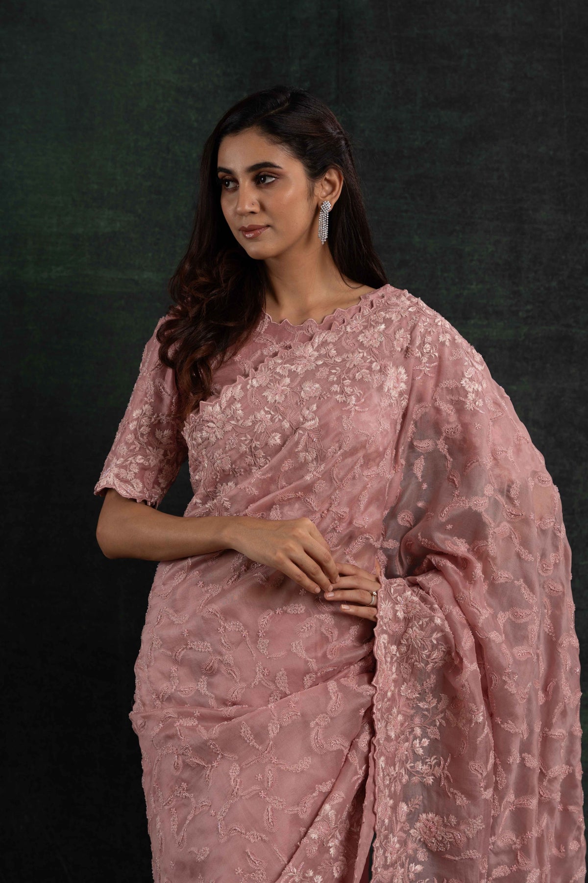 Embroidery Saree Set