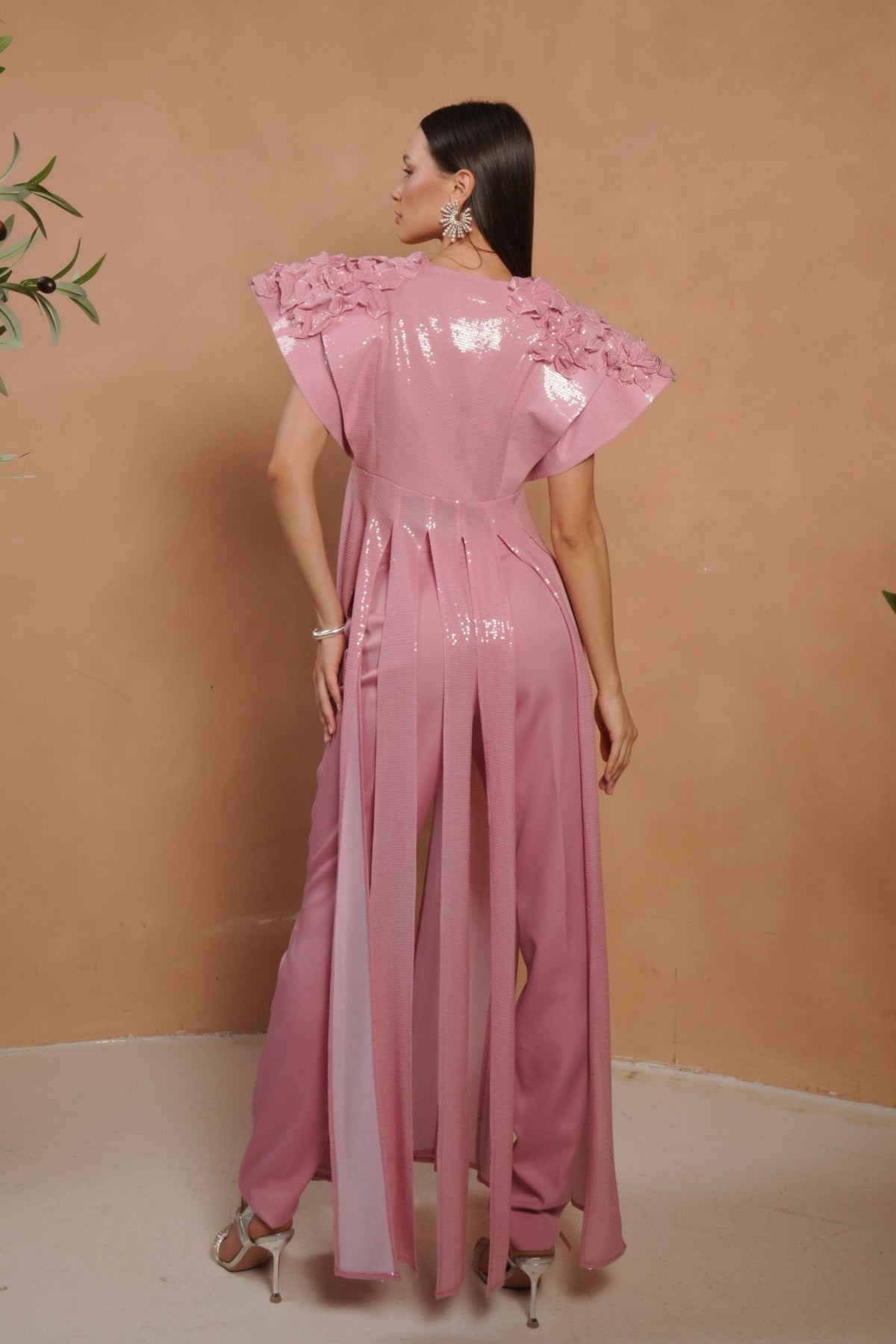 Structured Pannel Set With Pants