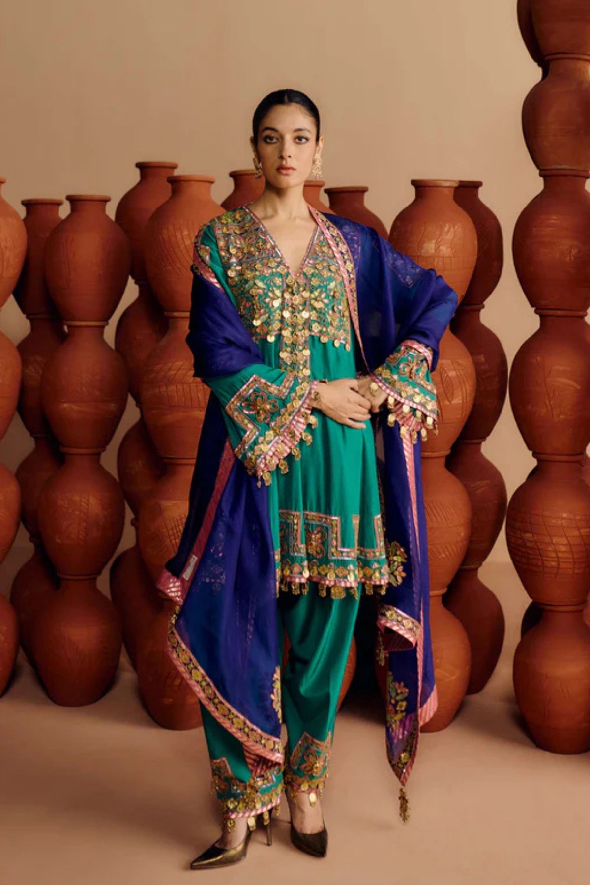 Ziya Kalidaar Kurta Salwar Set