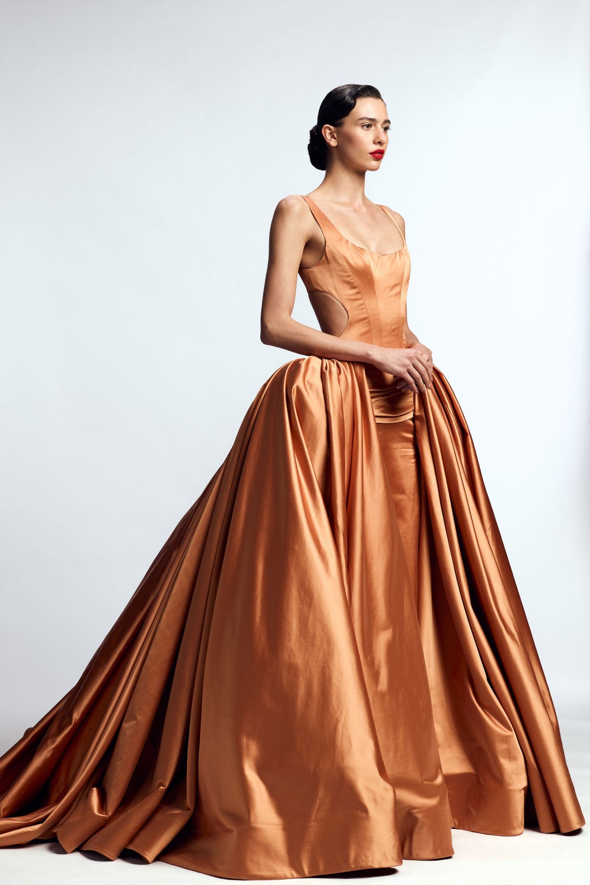 Structured Column Gown