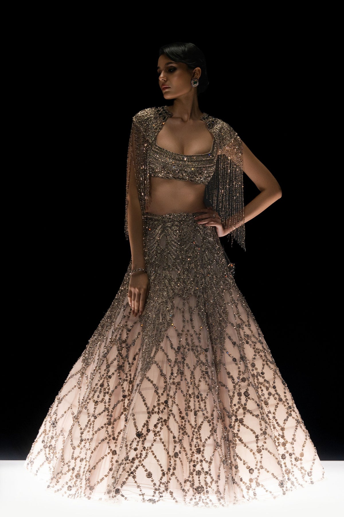 Celestia Lehenga Cape Set