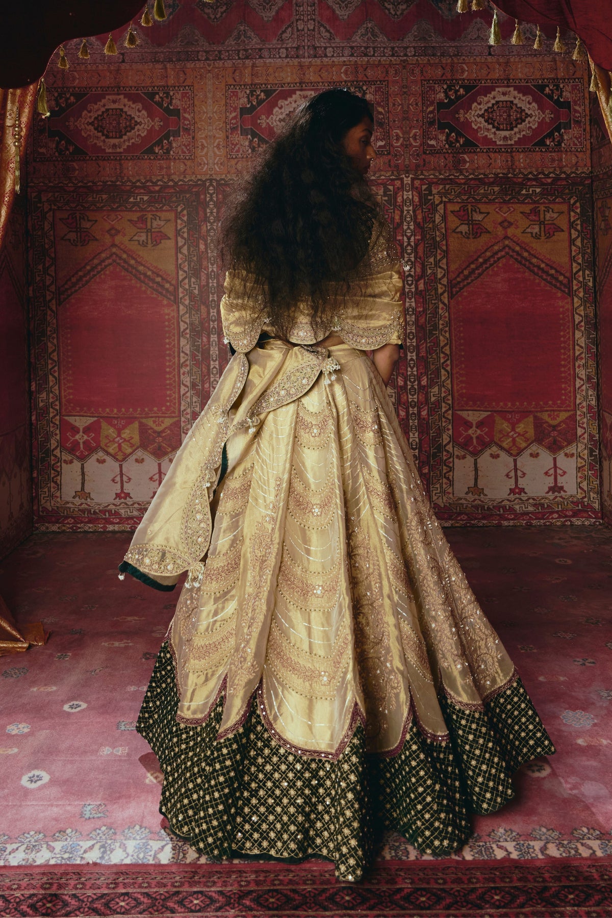 Scalloped Lehenga Set