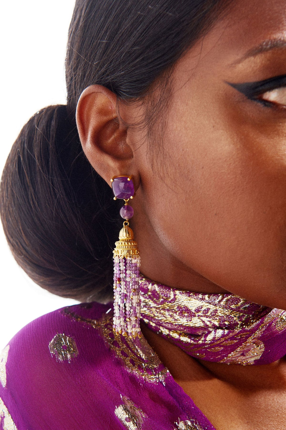 Amethyst Temple Of Inspiration Earrings