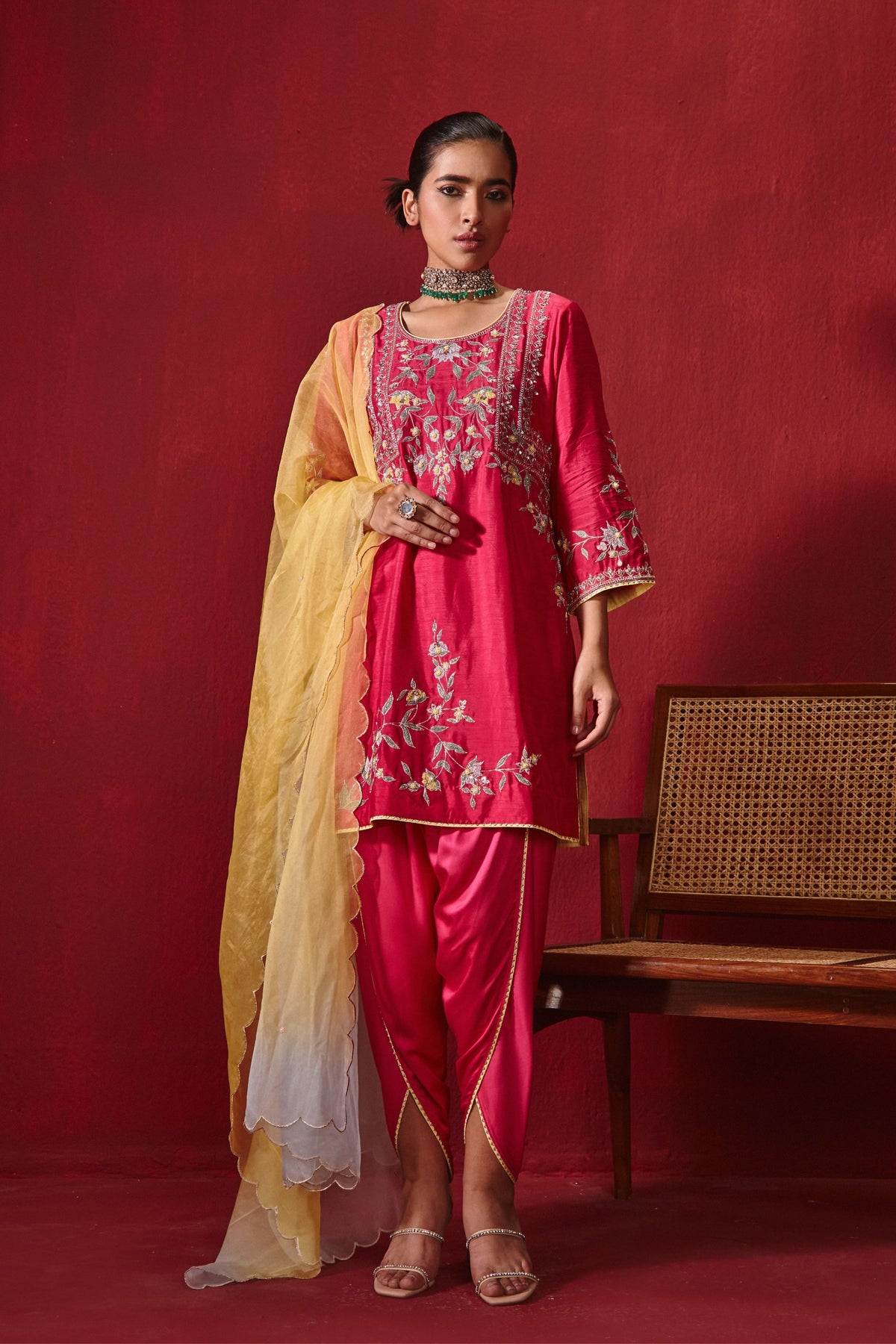 Rani Preet Dhoti Set