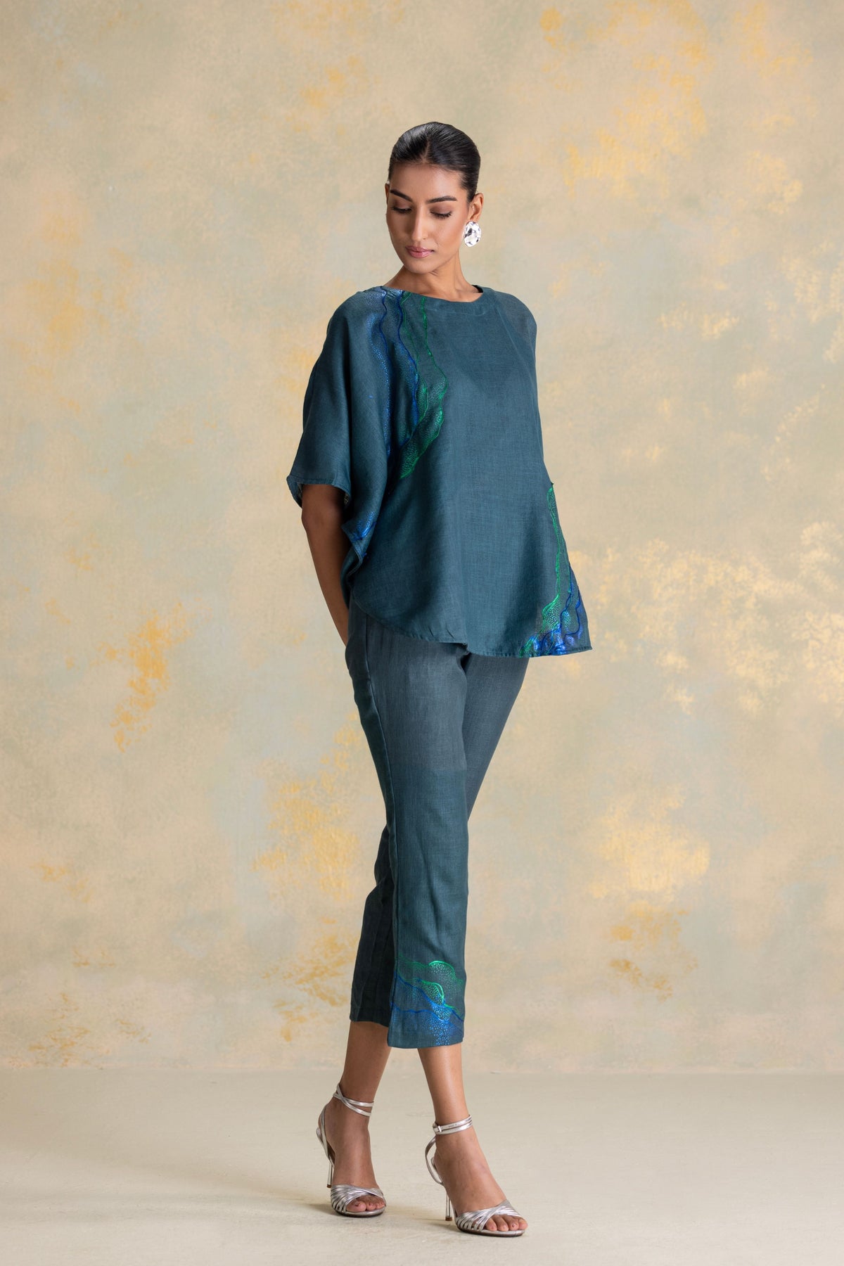 Peacock Veil Top