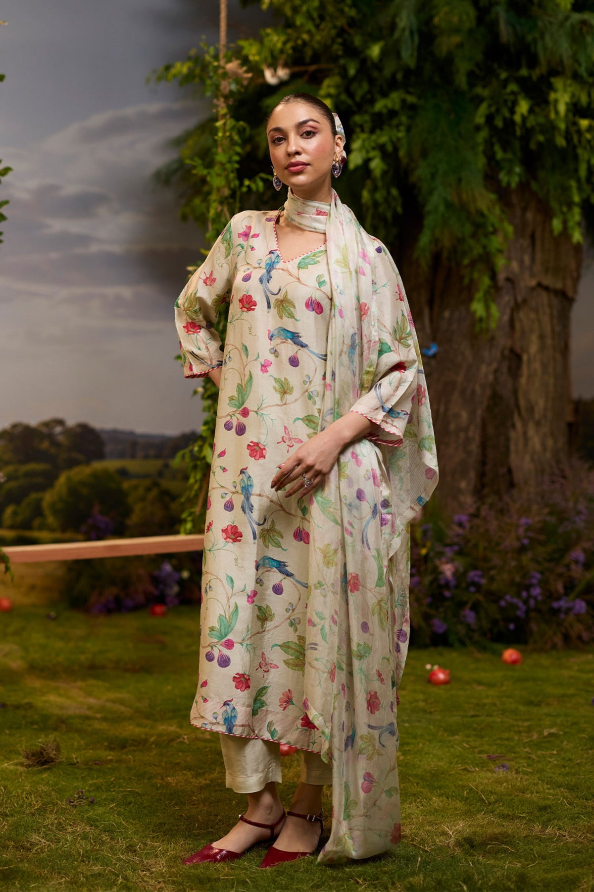 Fig n Fable Ivory Kurta Set