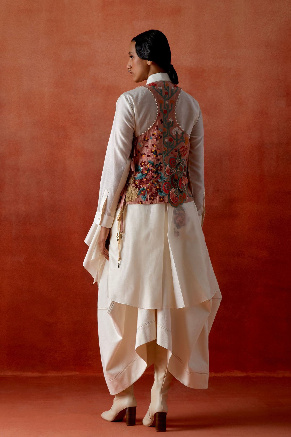 Denim Barrel Skirt Set