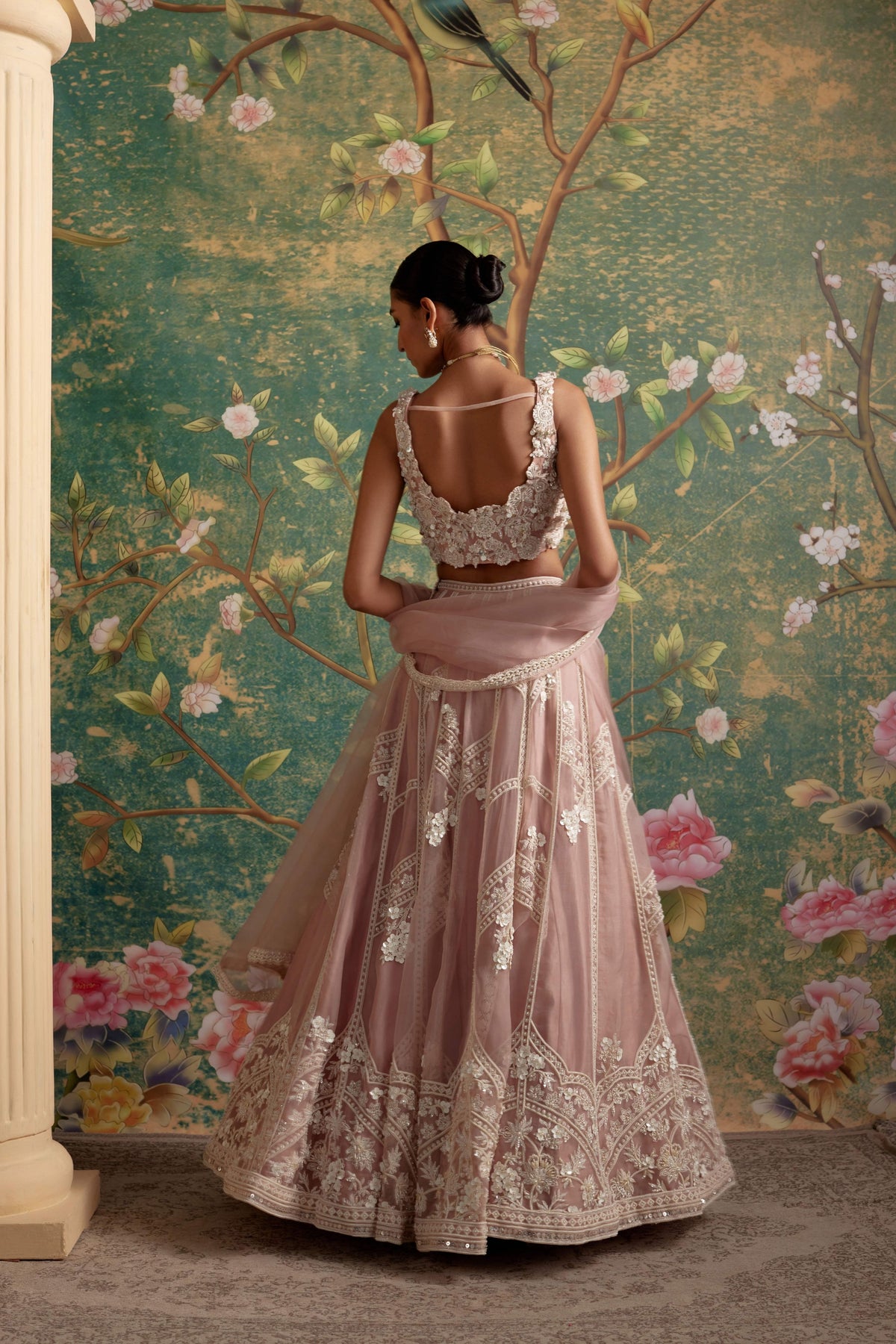 Grace Dusky Pink Lehenga Set