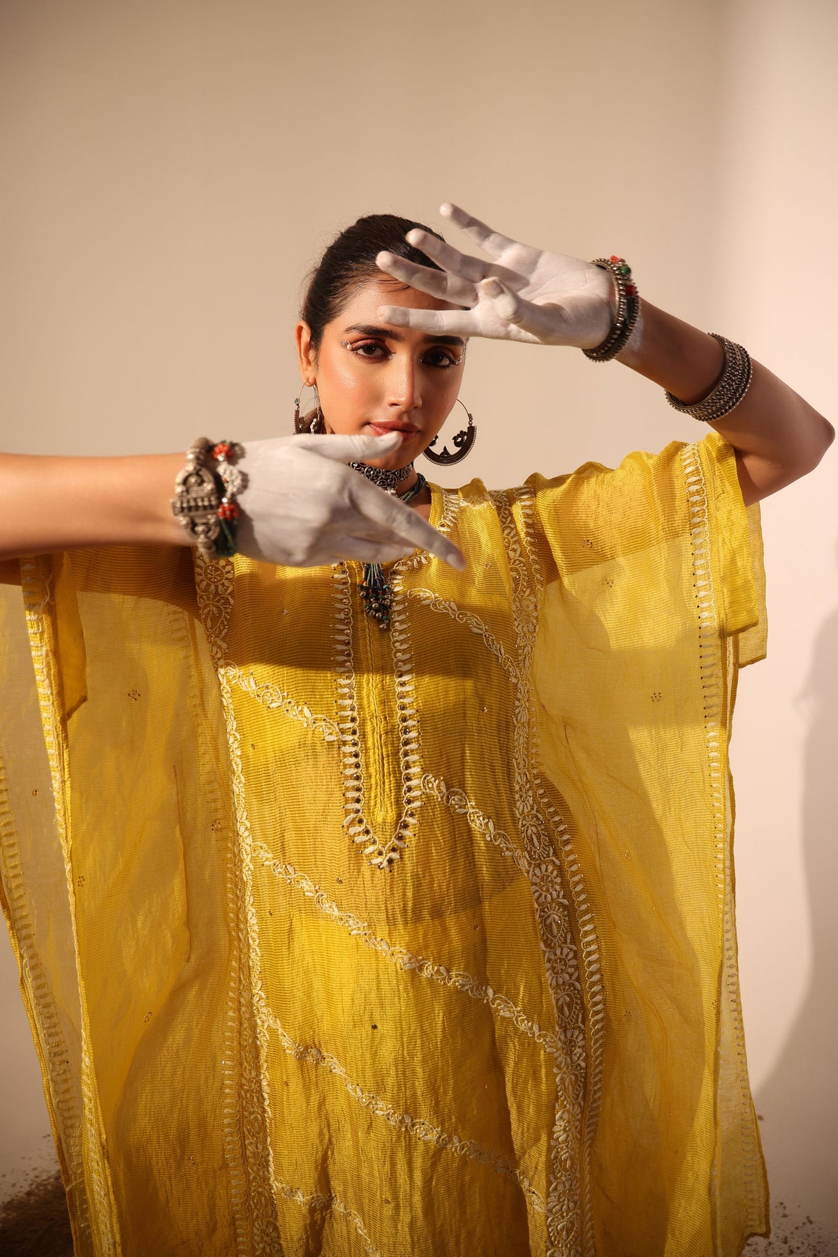 Yellow Kaftan Set