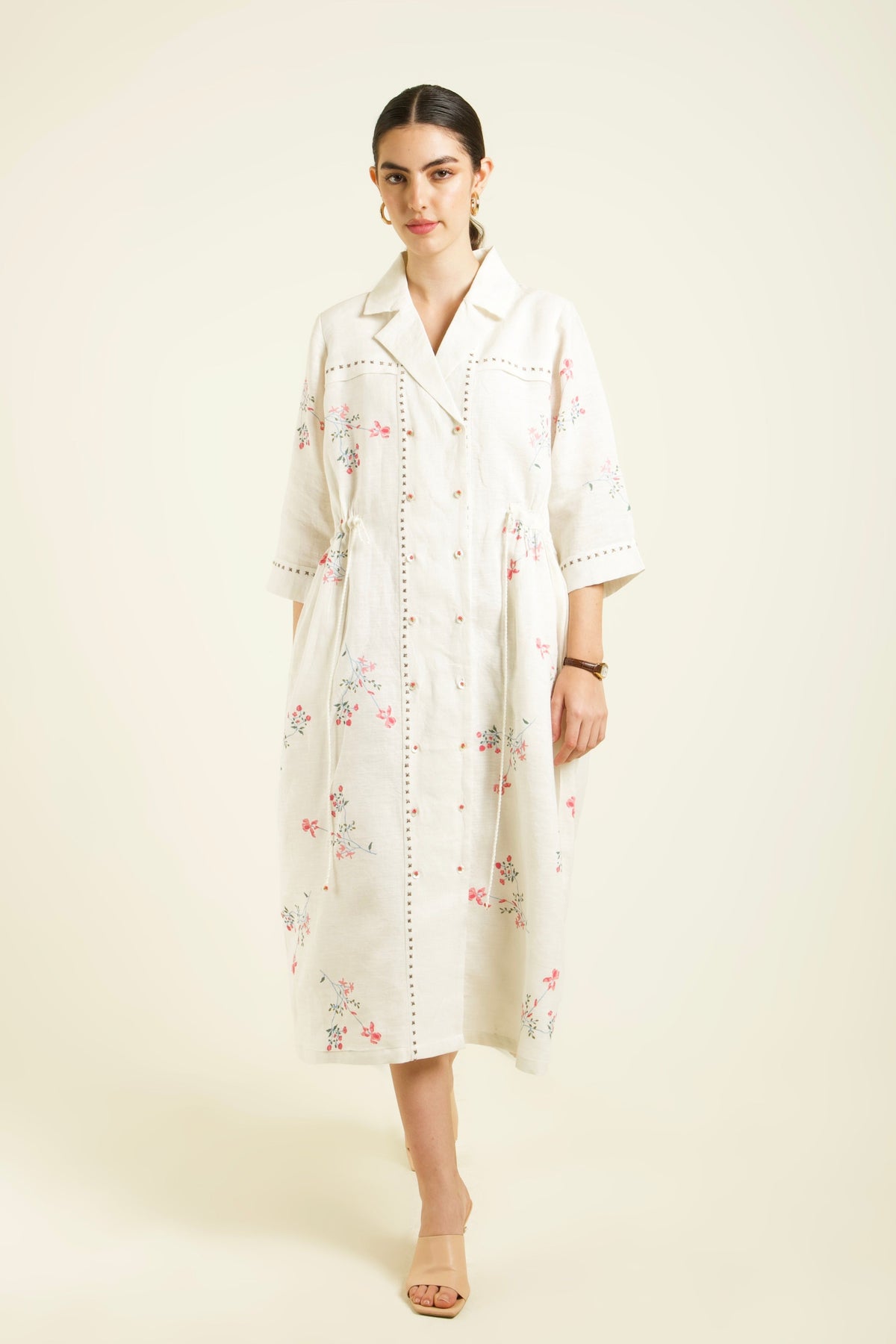 Ivory Shirt Dress