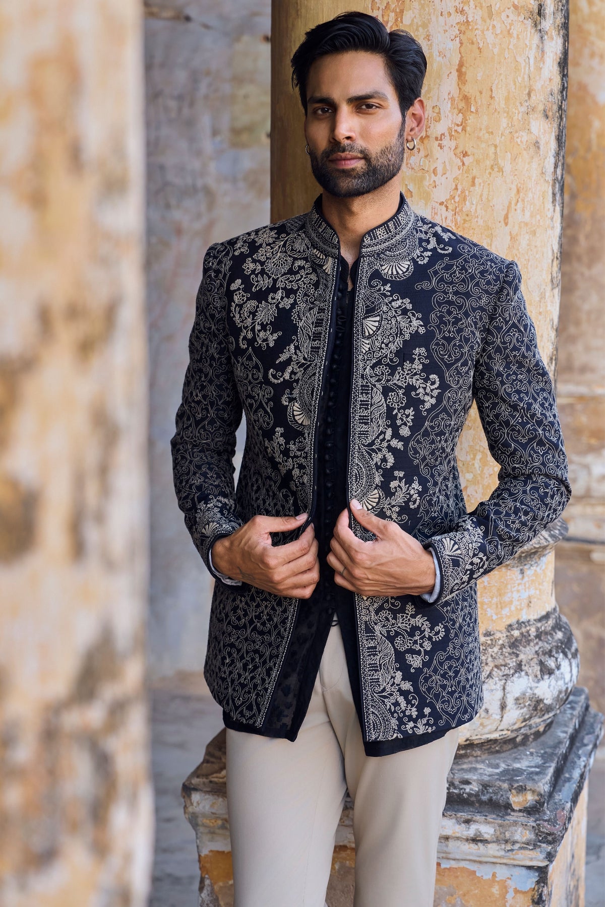 Black Bandgala Set