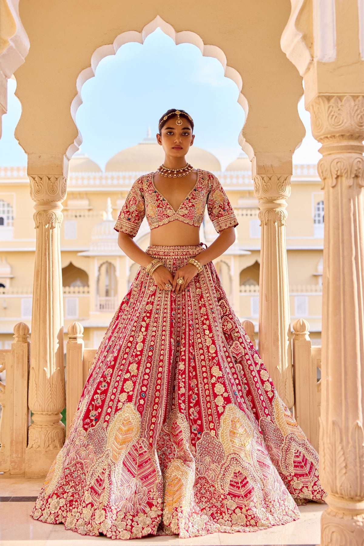 Ruby Bridal Lehenga Set