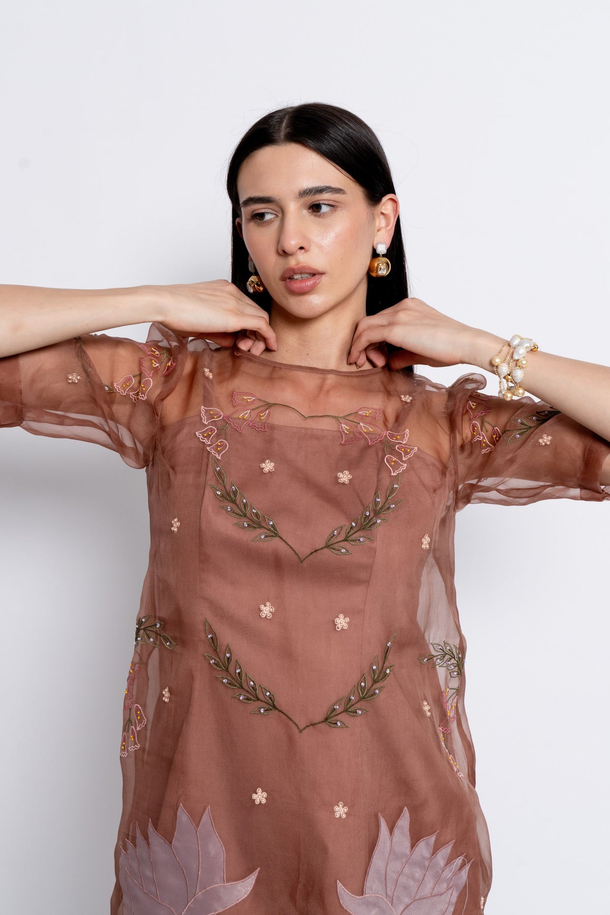 Mocha Moonflower Dress