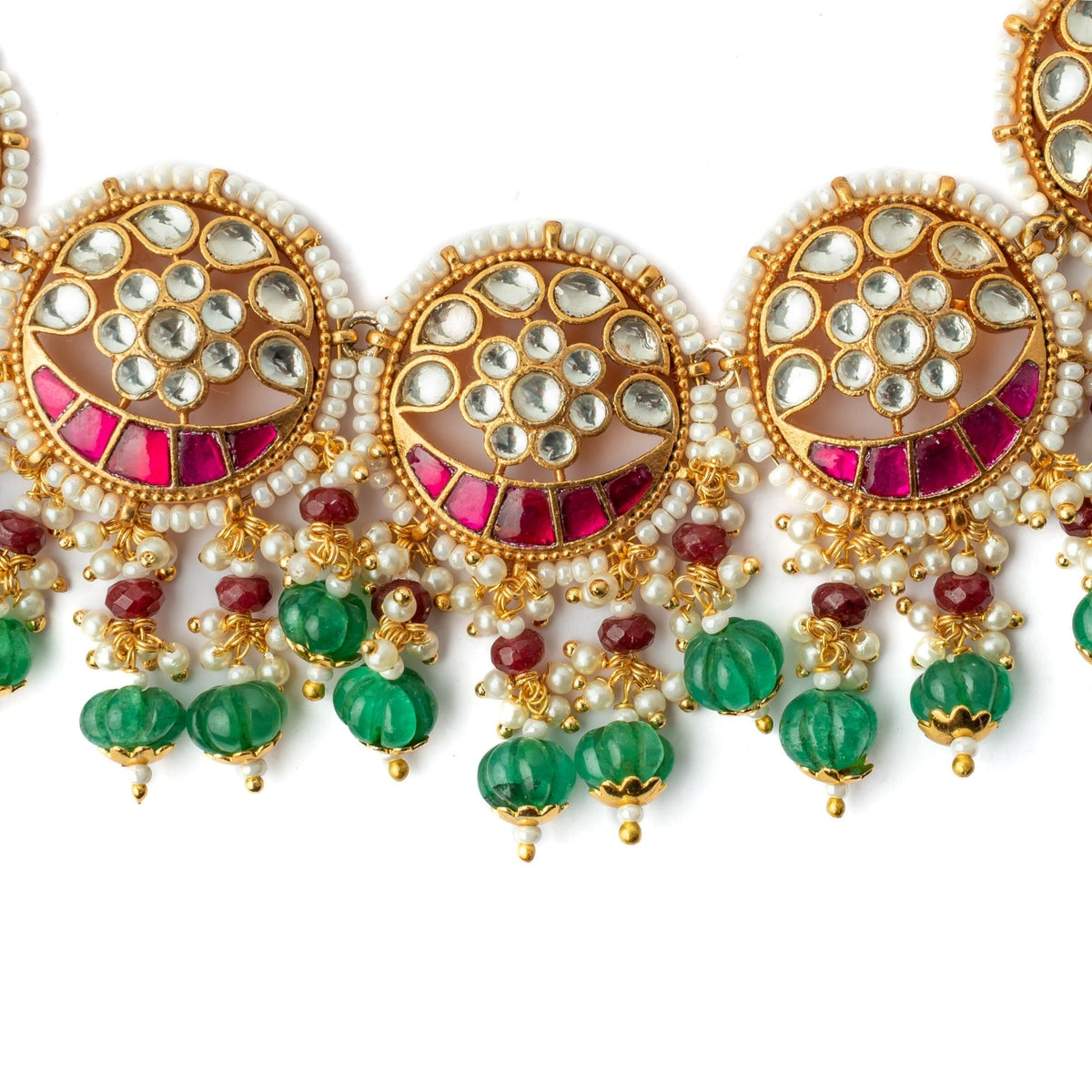 Multi-color Kundan Polki Set