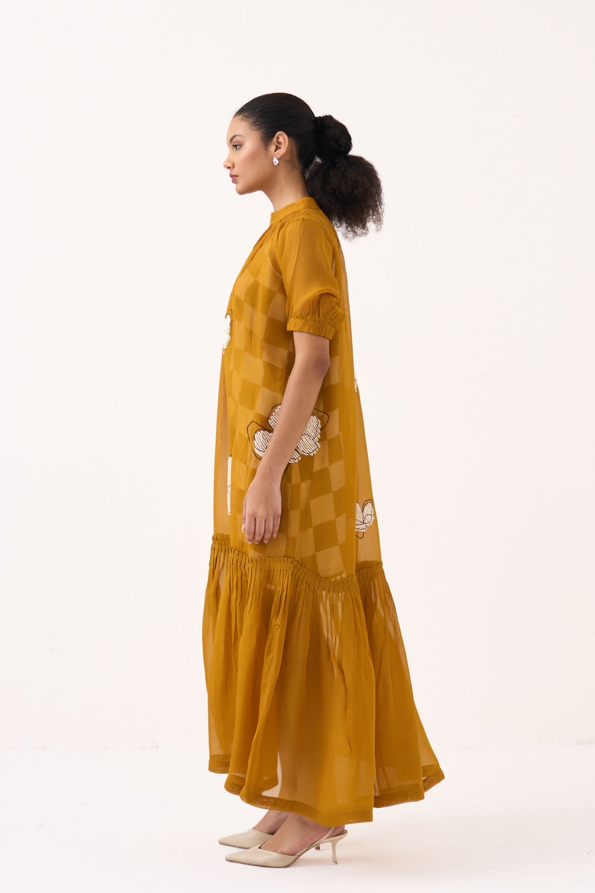 Floral Reversable Applique Dress