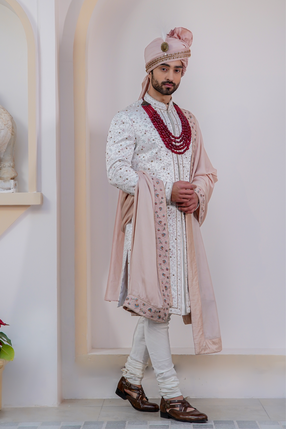 Ivory Chasm Sherwani Set