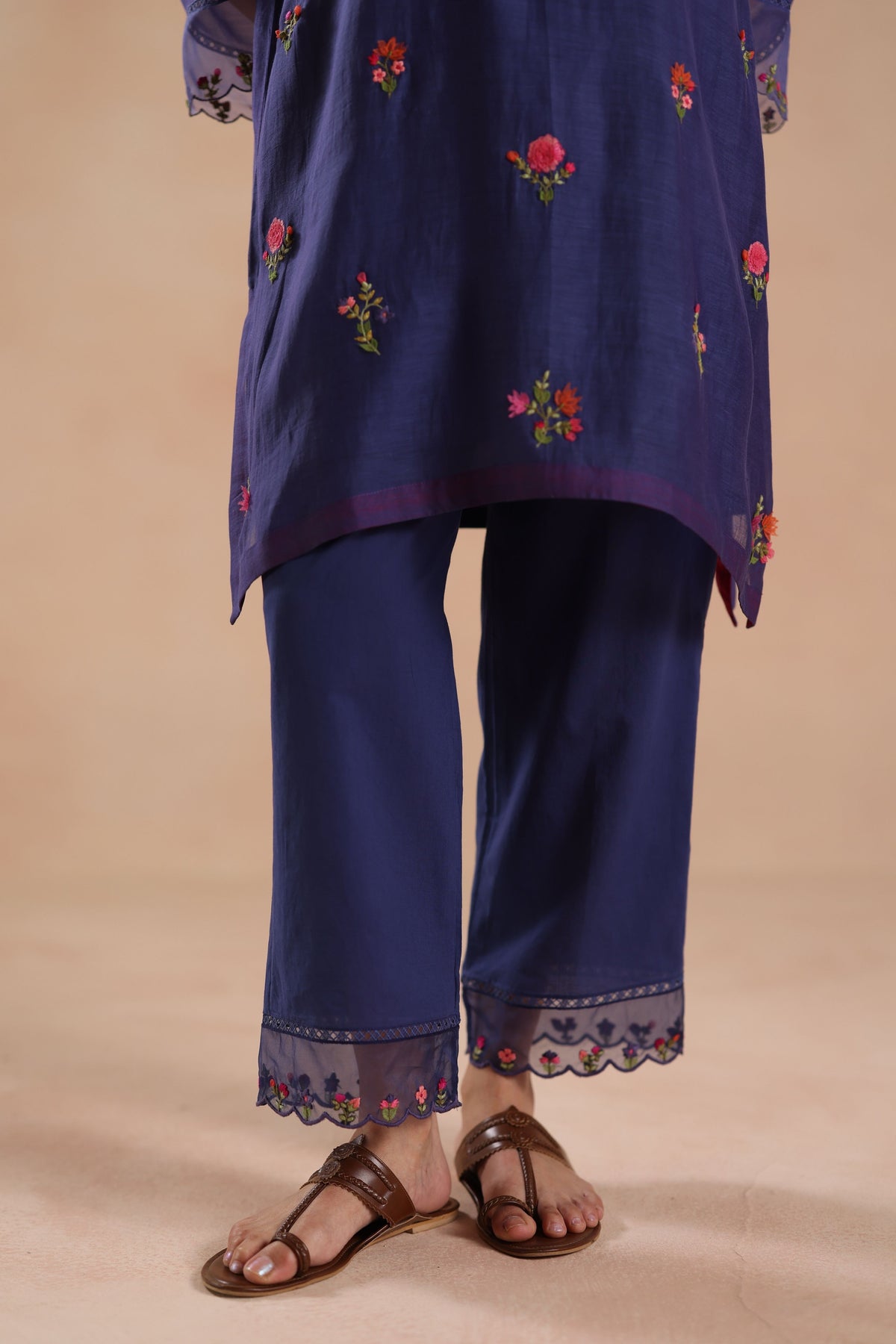Raina Navy Blue Tunci Set