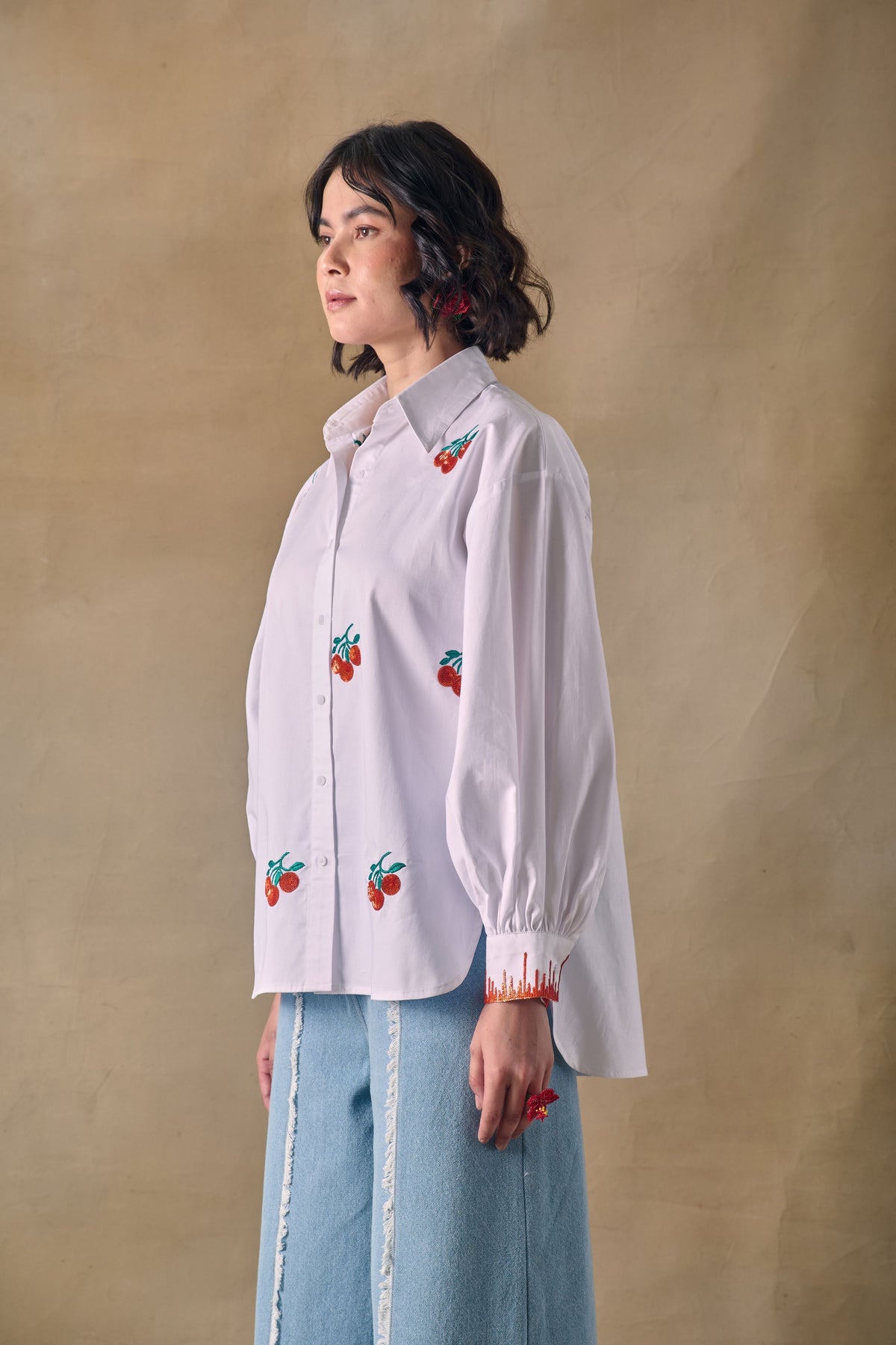 Citrus Blanc Embroidered Shirt