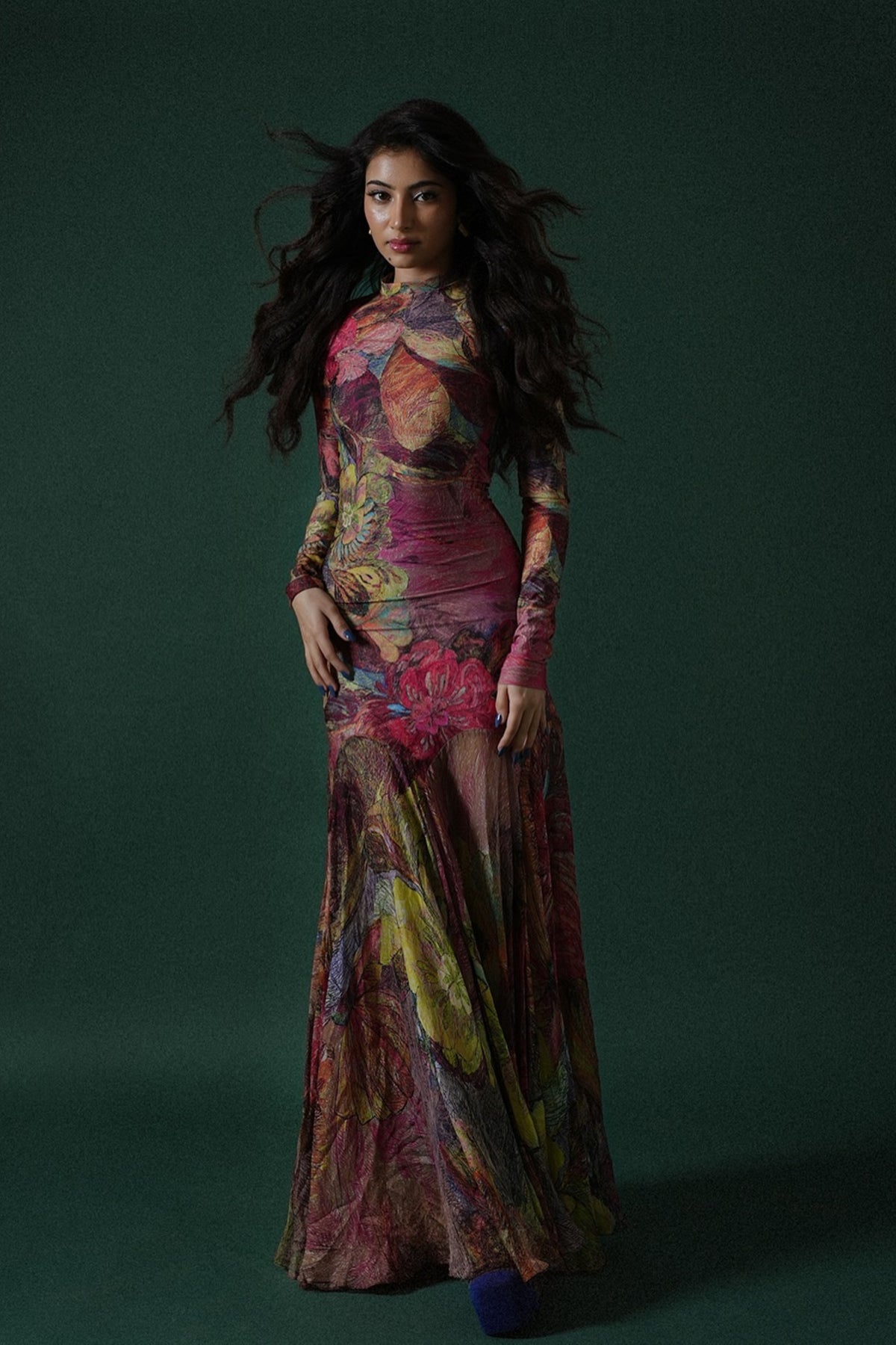 Sara Arjun in Maeva Floral Print Dress