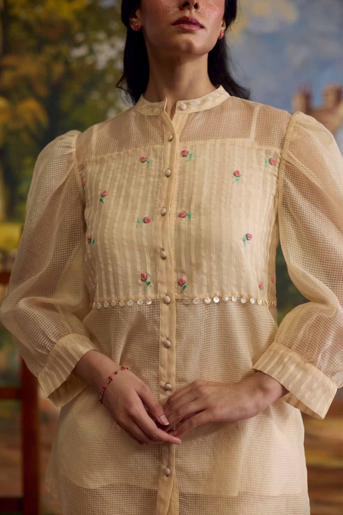 Sorbet Organza Top